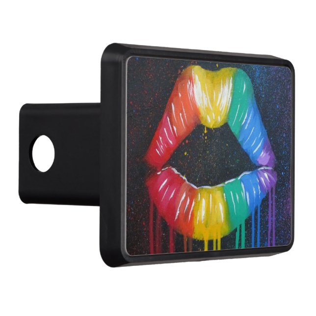 Rainbow Lips Hitch Cover (Right)