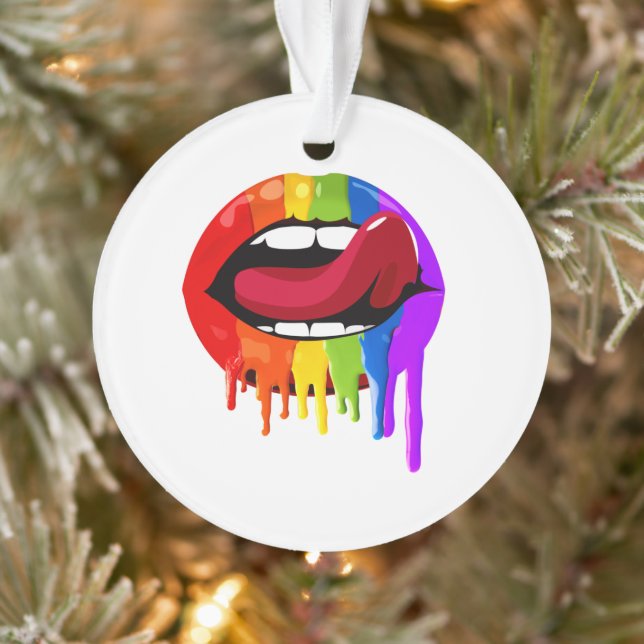 RAINBOW LIPS ORNAMENT (Tree)