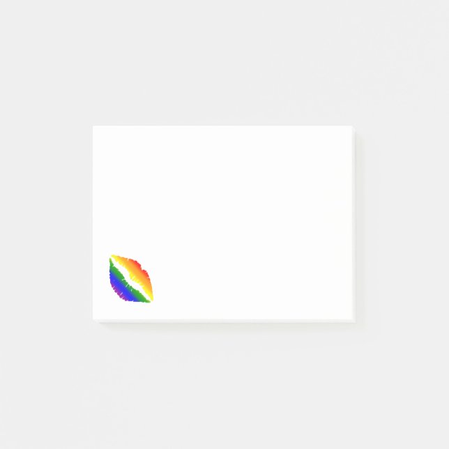 Rainbow Lips Post-it Notes (Front)