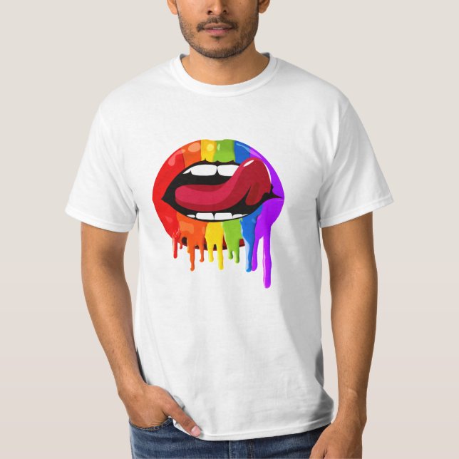 RAINBOW LIPS T-Shirt (Front)