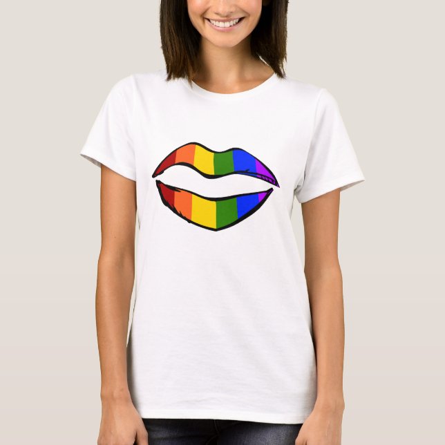 Rainbow Lips T-Shirt (Front)