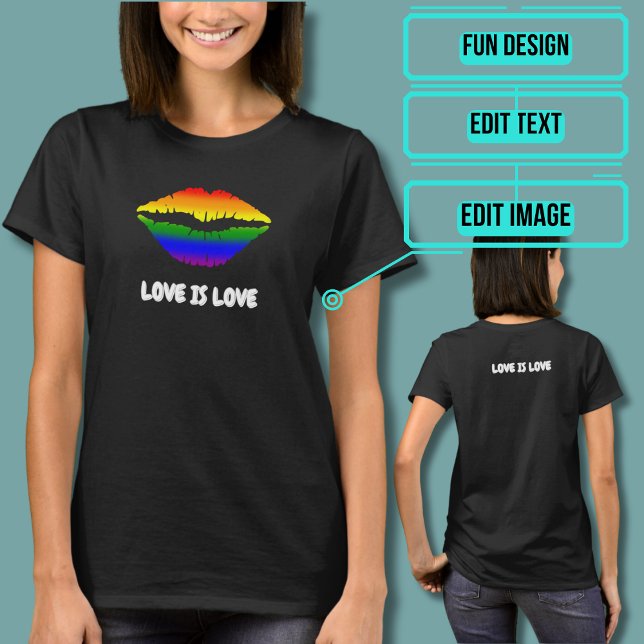 Rainbow Lips Tee (Please enjoy our design and see the others in the collection.)