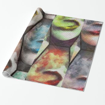 Rainbow Lips Vape Wrapping Paper by TeensEyeCandy at Zazzle