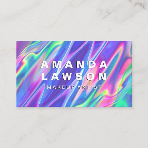 Rainbow Liquid Appointment Card