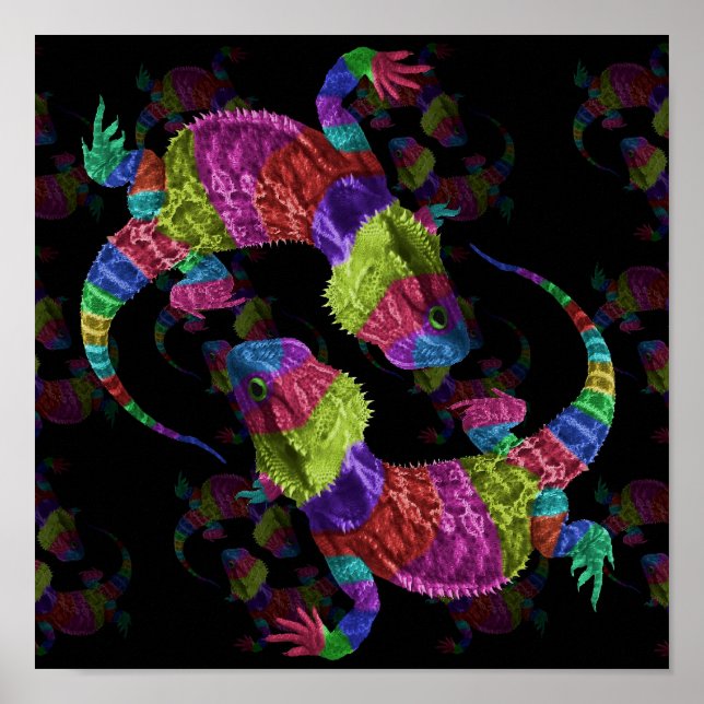 Rainbow Lizards Poster (Front)
