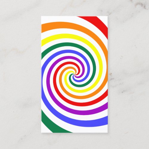 Rainbow Lollipop Business Card Template