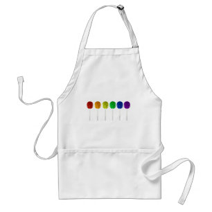 Rainbow Lollipops Adult Apron