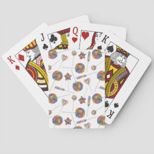 Rainbow Lollipops Playing Cards