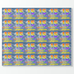 [ Thumbnail: Rainbow Look "15" & "Happy Birthday", Clouds, Sky Wrapping Paper ]