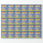 [ Thumbnail: Rainbow Look "17" & "Happy Birthday", Clouds, Sky Wrapping Paper ]
