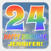 say❤︎happy 24 Happy 24th Birthday Title Seamless Looping Stock Footage