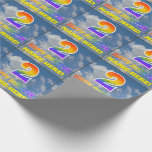 [ Thumbnail: Rainbow Look "2" & "Happy Birthday", Clouds, Sky Wrapping Paper ]