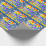 [ Thumbnail: Rainbow Look "47" & "Happy Birthday", Clouds, Sky Wrapping Paper ]