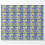 [ Thumbnail: Rainbow Look "5" & "Happy Birthday", Clouds, Sky Wrapping Paper ]