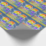 [ Thumbnail: Rainbow Look "64" & "Happy Birthday", Clouds, Sky Wrapping Paper ]