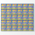 [ Thumbnail: Rainbow Look "67" & "Happy Birthday", Clouds, Sky Wrapping Paper ]