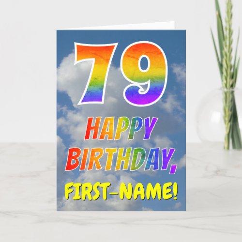 Rainbow Look 79  HAPPY BIRTHDAY Clouds Sky Card