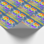 [ Thumbnail: Rainbow Look "85" & "Happy Birthday", Clouds, Sky Wrapping Paper ]