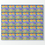 [ Thumbnail: Rainbow Look "92" & "Happy Birthday", Clouds, Sky Wrapping Paper ]