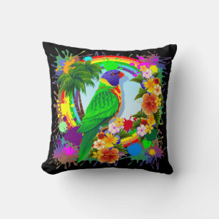 Rainbow Lorikeet Parrot Pillows