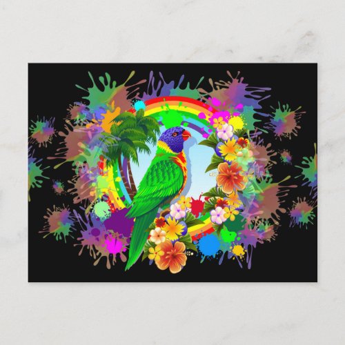 Rainbow Lorikeet Parrot Postcards