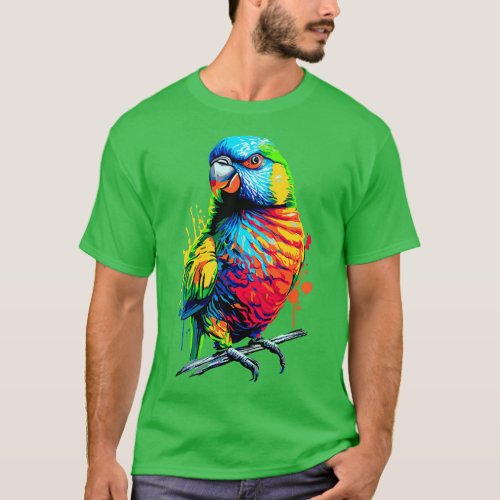 Rainbow lorikeet Parrot T_Shirt