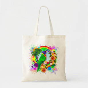 Rainbow Lorikeet Parrot Tote_Bags Tote Bag