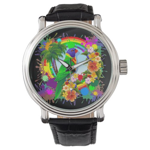 Rainbow Lorikeet Parrot Watches