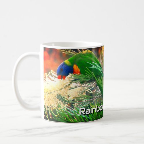 Rainbow Lorikeet Photo Art Coffee Mug