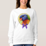 Rainbow Lorikeet Realistic Painting Sweatshirt
