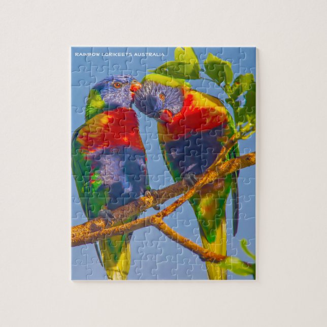 Rainbow Lorikeets Australia Jigsaw Puzzle (Vertical)
