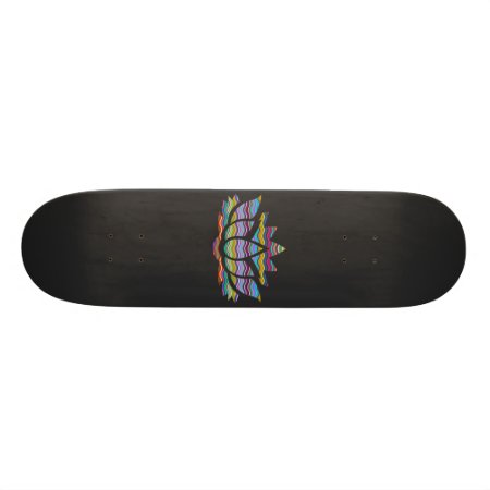 Rainbow Lotus Flower Skateboard
