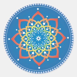 Rainbow Lotus Mandala Sticker