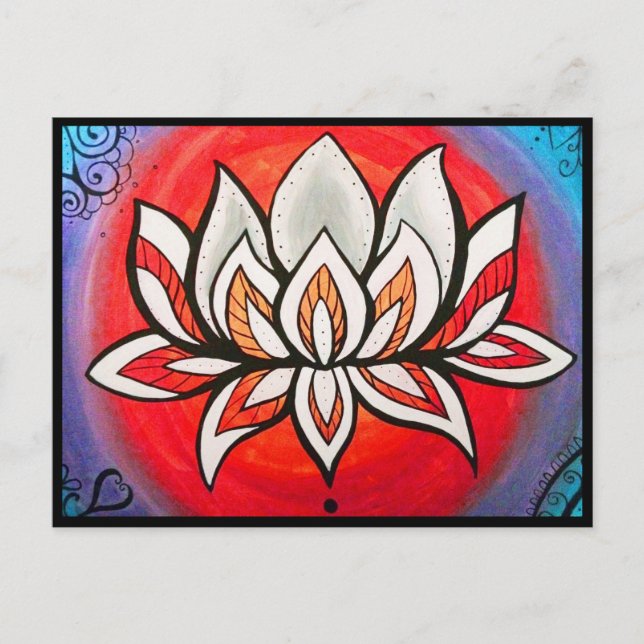 Rainbow Lotus postcard (Front)