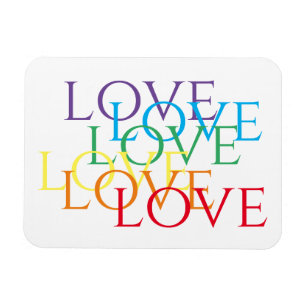 RAINBOW LOVE 3x4 Flexible Magnet