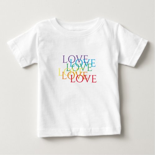 RAINBOW LOVE Baby T_Shirt
