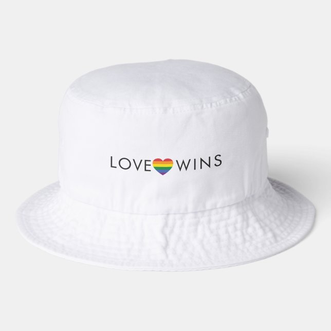 Rainbow LOVE Bucket Hat (Front)