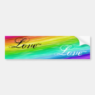 Rainbow Love Bumper Sticker