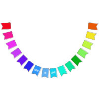Rainbow LOVE Bunting You Customize