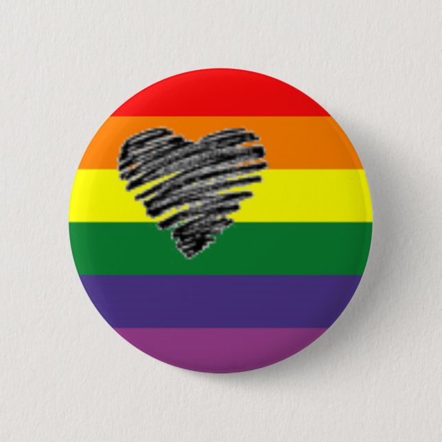 Rainbow Love Button (Front)