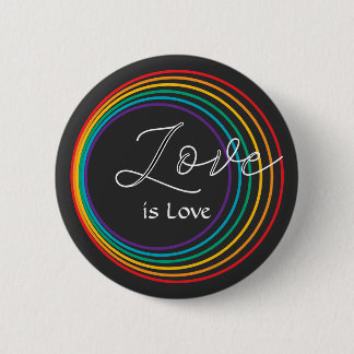 Rainbow Love Button