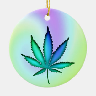 Rainbow Love Ceramic Ornament