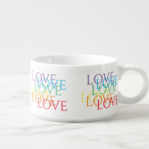 RAINBOW LOVE Chili Soup Cereal Bowl