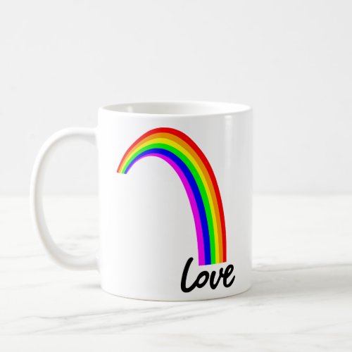 RAINBOW LOVE  COFFEE MUG