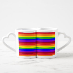 Rainbow LOVE Couple Coffee Mug Set