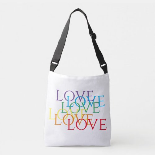 RAINBOW LOVE Cross Body Bag