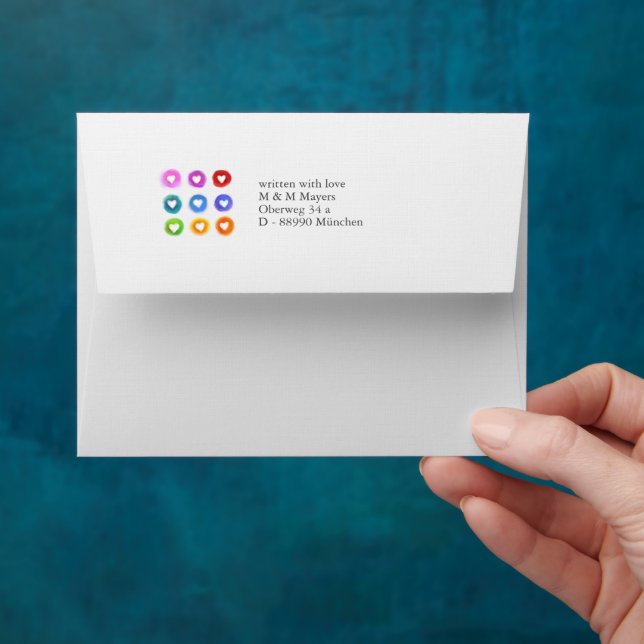 Rainbow Love Envelope (Hand)