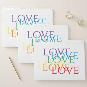 RAINBOW LOVE File Folders