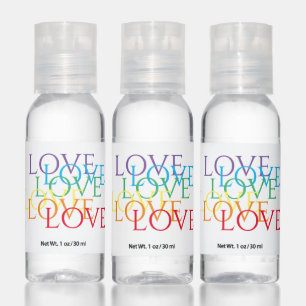 RAINBOW LOVE Hand Sanitizer Bottles