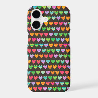 Rainbow Love Hearts Colorful Fun Cute Casing iPhone 17 Case